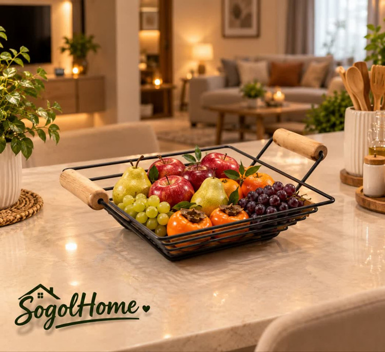 سبد میوه خوری فلزی Sogolhome